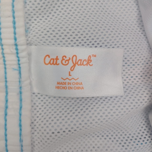 Cat and Jack brand shorts, size L, blue with white for boys B18-C1541 - Picture 3 of 3